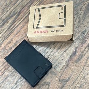 Andar black wallet The Apollo brand new in box never used